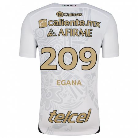 Kandiny Enfant Maillot Arath Egaña #209 Blanc Noir Tenues Extérieur 2024/25 T-Shirt