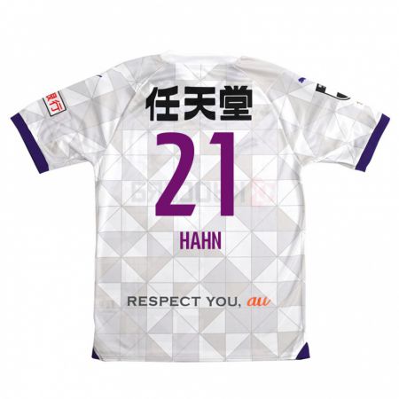 Kandiny Enfant Maillot Warner Hahn #21 Blanc Violet Tenues Extérieur 2024/25 T-Shirt