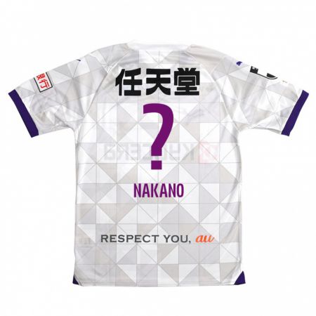 Kandiny Enfant Maillot Kotaro Nakano #0 Blanc Violet Tenues Extérieur 2024/25 T-Shirt