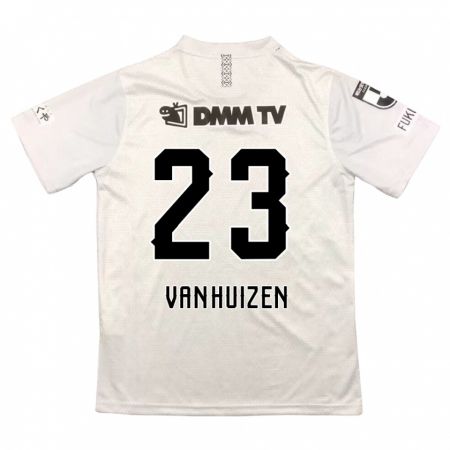 Kandiny Enfant Maillot Haruki Christopher Van Huizen #23 Gris Noir Tenues Extérieur 2024/25 T-Shirt