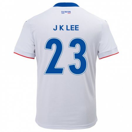 Kandiny Enfant Maillot Ki-Je Lee #23 Blanc Bleu Tenues Extérieur 2024/25 T-Shirt