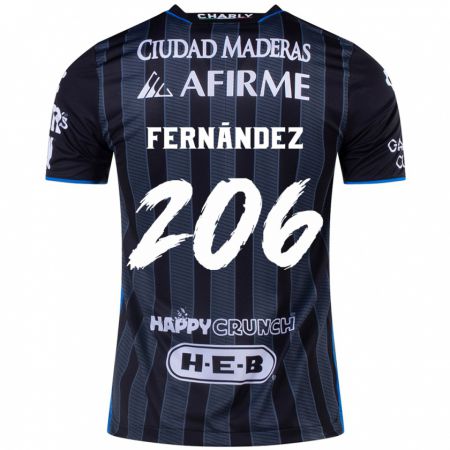 Kandiny Enfant Maillot Erik Fernández #206 Blanc Noir Tenues Extérieur 2024/25 T-Shirt