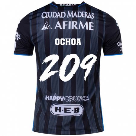 Kandiny Enfant Maillot José Ochoa #209 Blanc Noir Tenues Extérieur 2024/25 T-Shirt