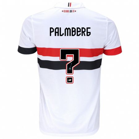 Kandiny Homme Maillot Palmberg #0 Blanc Rouge Noir Tenues Domicile 2024/25 T-Shirt