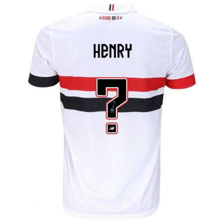 Kandiny Homme Maillot Thierry Henry #0 Blanc Rouge Noir Tenues Domicile 2024/25 T-Shirt