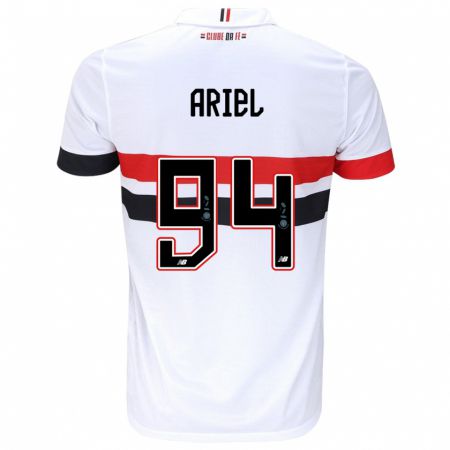 Kandiny Homme Maillot Ariel #94 Blanc Rouge Noir Tenues Domicile 2024/25 T-Shirt