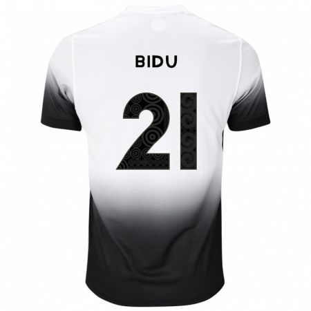 Kandiny Homme Maillot Matheus Bidu #21 Blanc Noir Tenues Domicile 2024/25 T-Shirt