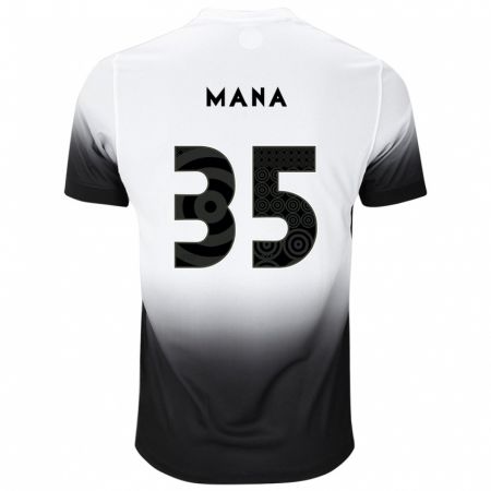 Kandiny Homme Maillot Léo Mana #35 Blanc Noir Tenues Domicile 2024/25 T-Shirt