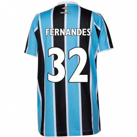 Kandiny Homme Maillot Nathan Fernandes #32 Bleu Noir Blanc Tenues Domicile 2024/25 T-Shirt