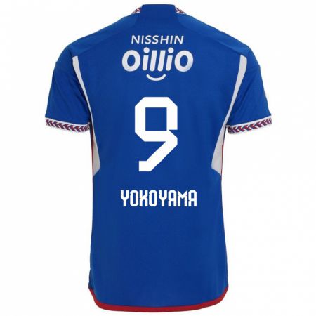 Kandiny Homme Maillot Shunsuke Yokoyama #9 Bleu Blanc Rouge Tenues Domicile 2024/25 T-Shirt