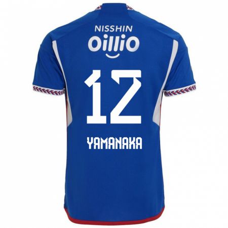 Kandiny Homme Maillot Yuki Yamanaka #12 Bleu Blanc Rouge Tenues Domicile 2024/25 T-Shirt