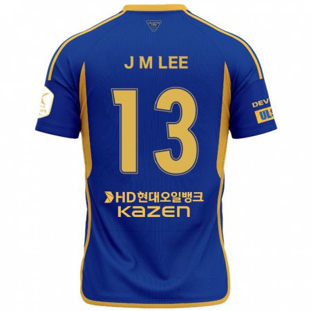 Kandiny Homme Maillot Myung-Jae Lee #13 Bleu Jaune Tenues Domicile 2024/25 T-Shirt