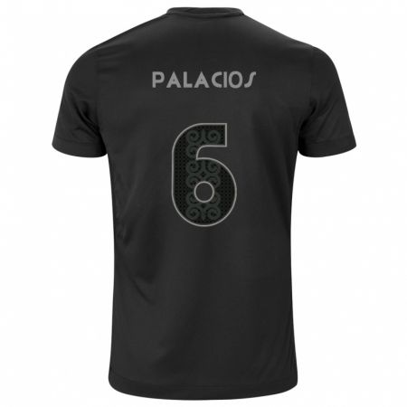 Kandiny Homme Maillot Diego Palacios #6 Noir Tenues Extérieur 2024/25 T-Shirt