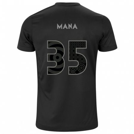 Kandiny Homme Maillot Léo Mana #35 Noir Tenues Extérieur 2024/25 T-Shirt