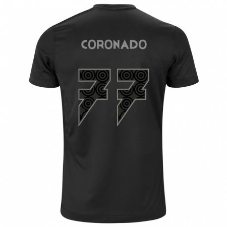 Kandiny Homme Maillot Igor Coronado #77 Noir Tenues Extérieur 2024/25 T-Shirt