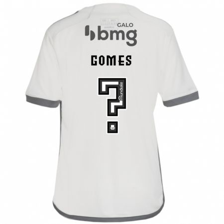 Kandiny Homme Maillot Fábio Gomes #0 Blanc Cassé Tenues Extérieur 2024/25 T-Shirt