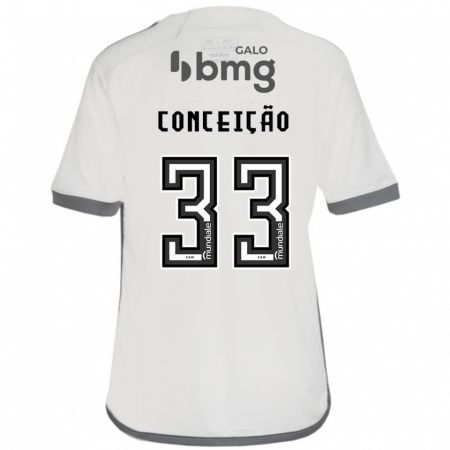 Kandiny Homme Maillot Robert Conceição #33 Blanc Cassé Tenues Extérieur 2024/25 T-Shirt