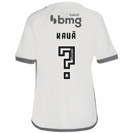 Kandiny Homme Maillot David Kauã #0 Blanc Cassé Tenues Extérieur 2024/25 T-Shirt