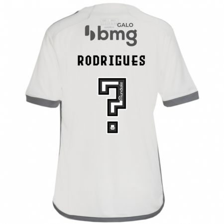 Kandiny Homme Maillot Vinicius Rodrigues #0 Blanc Cassé Tenues Extérieur 2024/25 T-Shirt