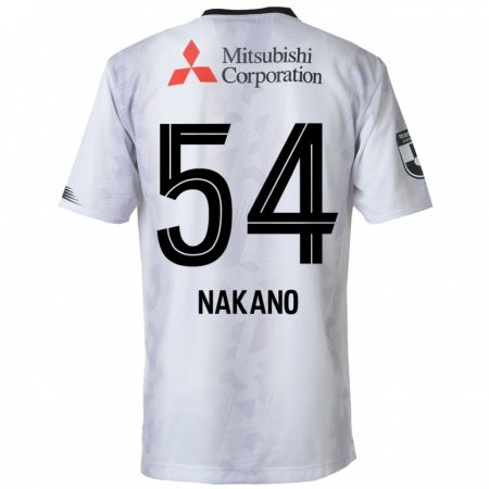 Kandiny Homme Maillot Yui Nakano #54 Blanc Noir Tenues Extérieur 2024/25 T-Shirt