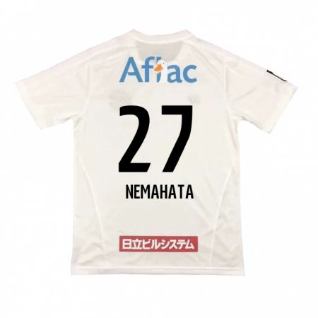 Kandiny Homme Maillot Hayato Nemahata #27 Blanc Noir Tenues Extérieur 2024/25 T-Shirt