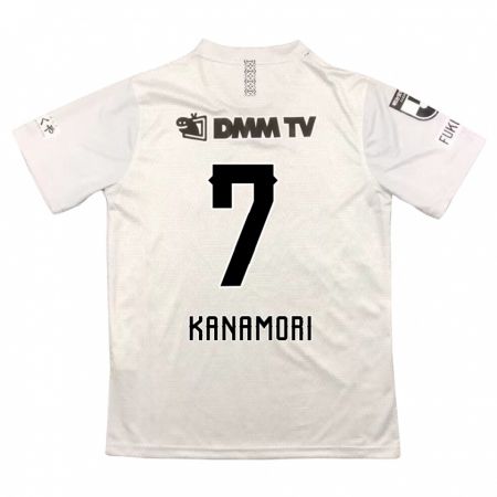 Kandiny Homme Maillot Takeshi Kanamori #7 Gris Noir Tenues Extérieur 2024/25 T-Shirt