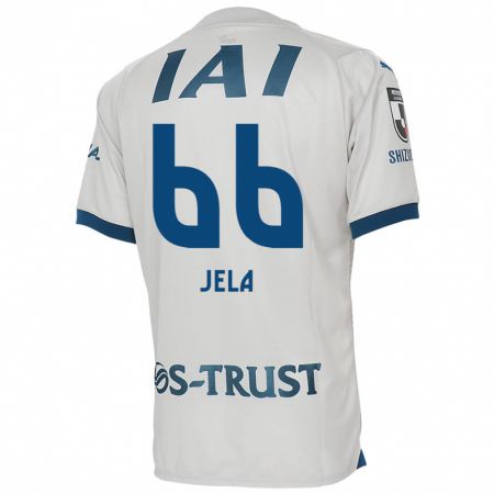 Kandiny Homme Maillot Jelani Reshaun Sumiyoshi #66 Blanc Bleu Tenues Extérieur 2024/25 T-Shirt