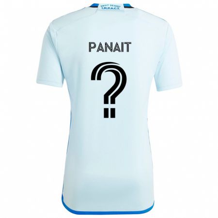 Kandiny Homme Maillot Daniel Panait #0 Glace Bleue Tenues Extérieur 2024/25 T-Shirt