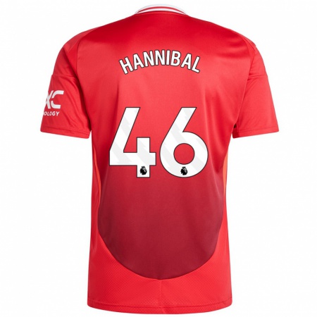 Kandiny Enfant Maillot Hannibal #46 Rouge Vif Tenues Domicile 2024/25 T-Shirt