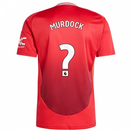 Kandiny Enfant Maillot Will Murdock #0 Rouge Vif Tenues Domicile 2024/25 T-Shirt