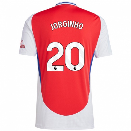 Kandiny Enfant Maillot Jorginho #20 Rouge Blanc Tenues Domicile 2024/25 T-Shirt