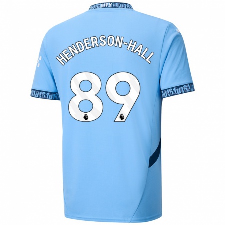 Kandiny Enfant Maillot Matty Henderson-Hall #89 Bleu Marine Tenues Domicile 2024/25 T-Shirt