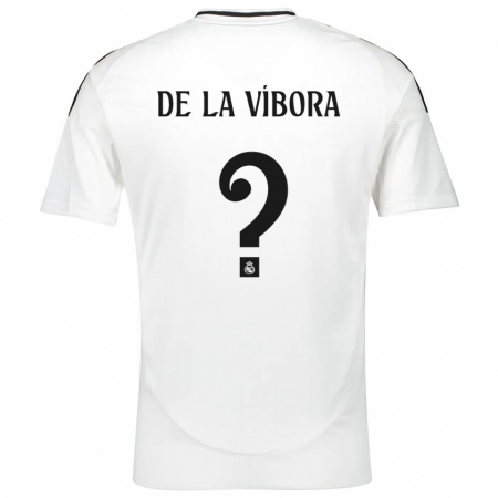 Kandiny Enfant Maillot David De La Víbora #0 Blanc Tenues Domicile 2024/25 T-Shirt