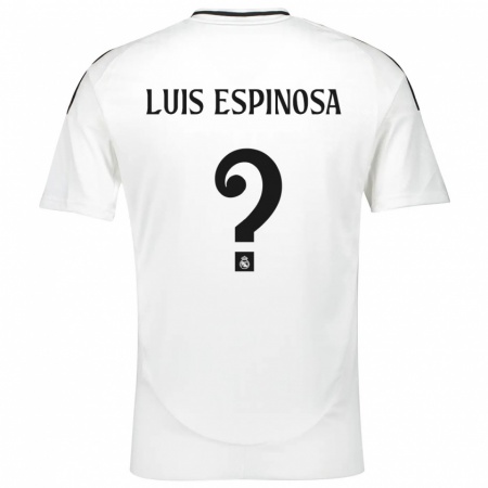 Kandiny Enfant Maillot José Luis Espinosa #0 Blanc Tenues Domicile 2024/25 T-Shirt