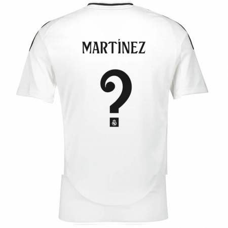 Kandiny Enfant Maillot Antonio Martínez #0 Blanc Tenues Domicile 2024/25 T-Shirt