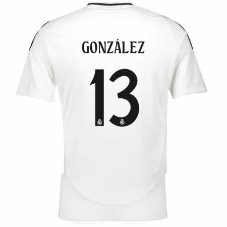 Kandiny Enfant Maillot Fran González #13 Blanc Tenues Domicile 2024/25 T-Shirt