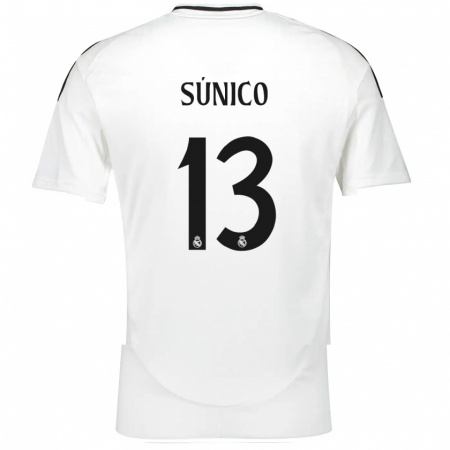 Kandiny Enfant Maillot Guille Súnico #13 Blanc Tenues Domicile 2024/25 T-Shirt