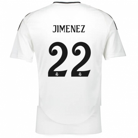 Kandiny Enfant Maillot David Jiménez #22 Blanc Tenues Domicile 2024/25 T-Shirt