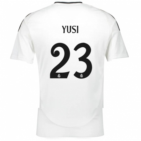 Kandiny Enfant Maillot Youssef Enríquez #23 Blanc Tenues Domicile 2024/25 T-Shirt