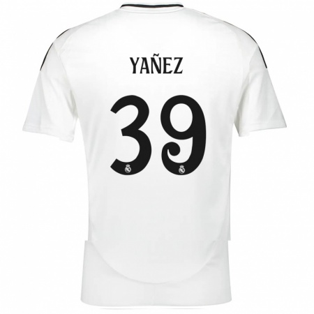 Kandiny Enfant Maillot Daniel Yañez #39 Blanc Tenues Domicile 2024/25 T-Shirt