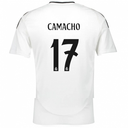 Kandiny Enfant Maillot Carla Camacho #17 Blanc Tenues Domicile 2024/25 T-Shirt