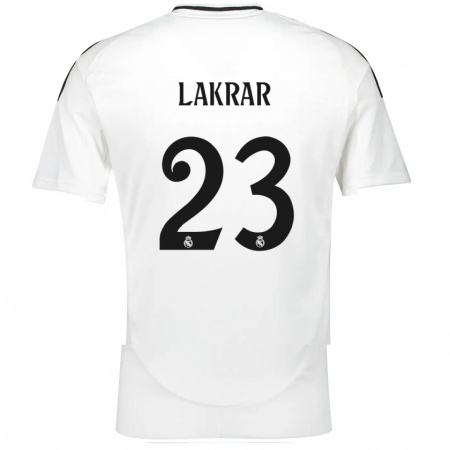 Kandiny Enfant Maillot Maëlle Lakrar #23 Blanc Tenues Domicile 2024/25 T-Shirt