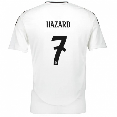 Kandiny Enfant Maillot Eden Hazard #7 Blanc Tenues Domicile 2024/25 T-Shirt