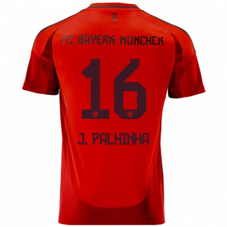 Kandiny Enfant Maillot João Palhinha #16 Rouge Tenues Domicile 2024/25 T-Shirt