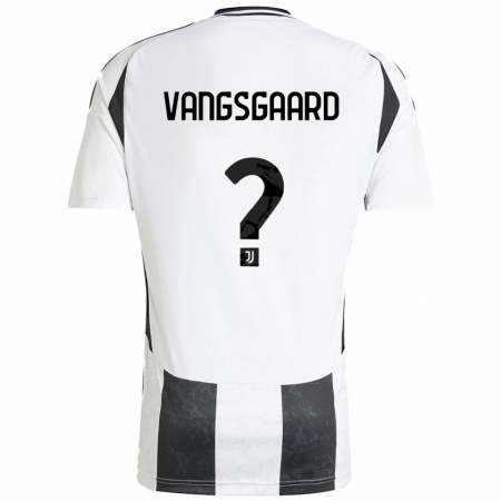 Kandiny Enfant Maillot Amalie Vangsgaard #0 Blanc Noir Tenues Domicile 2024/25 T-Shirt