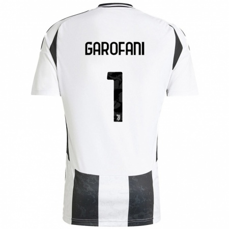 Kandiny Enfant Maillot Giovanni Garofani #1 Blanc Noir Tenues Domicile 2024/25 T-Shirt