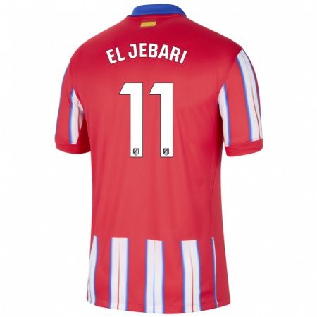 Kandiny Enfant Maillot Salim El Jebari #11 Rouge Blanc Bleu Tenues Domicile 2024/25 T-Shirt