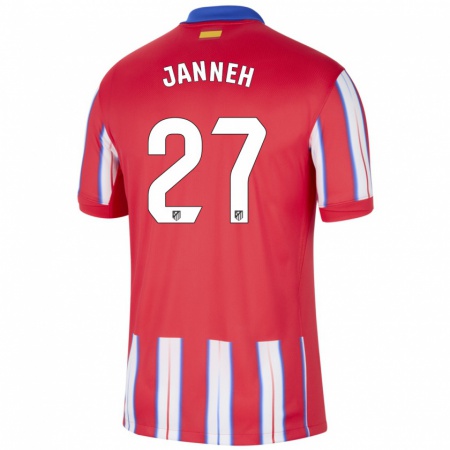 Kandiny Enfant Maillot Omar Janneh #27 Rouge Blanc Bleu Tenues Domicile 2024/25 T-Shirt