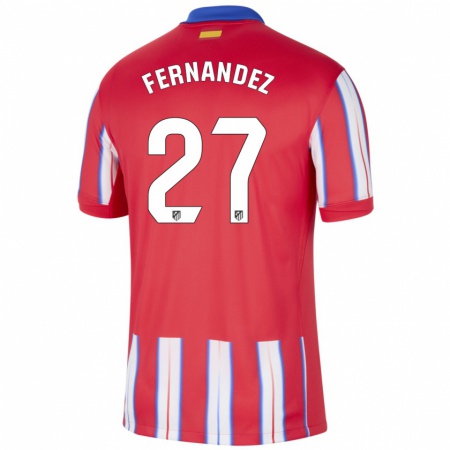 Kandiny Enfant Maillot Alexia Fernández #27 Rouge Blanc Bleu Tenues Domicile 2024/25 T-Shirt