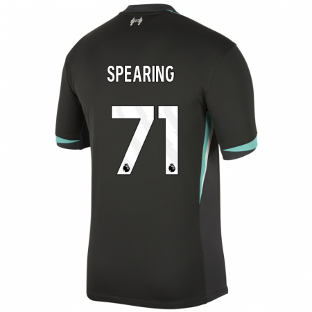 Kandiny Enfant Maillot Jay Spearing #71 Noir Anthracite Blanc Tenues Extérieur 2024/25 T-Shirt